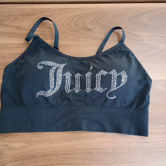 Juicy Couture Other - Juicy Couture Black Rhinestone Bralette